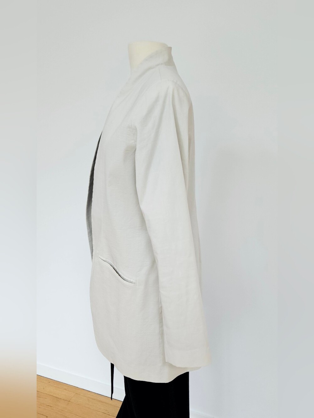 Eileen FIsher Polished Ramie Stretch Jacket Blazer - Picture 8 of 11